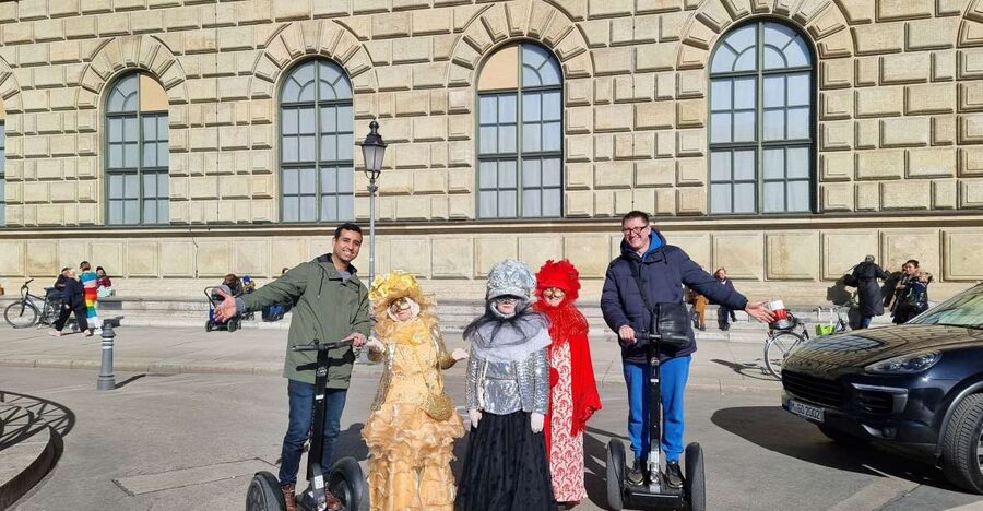 Munich: City Highlights Guided Segway Tour - Hofgarten, Siegestor, and the move toward the park