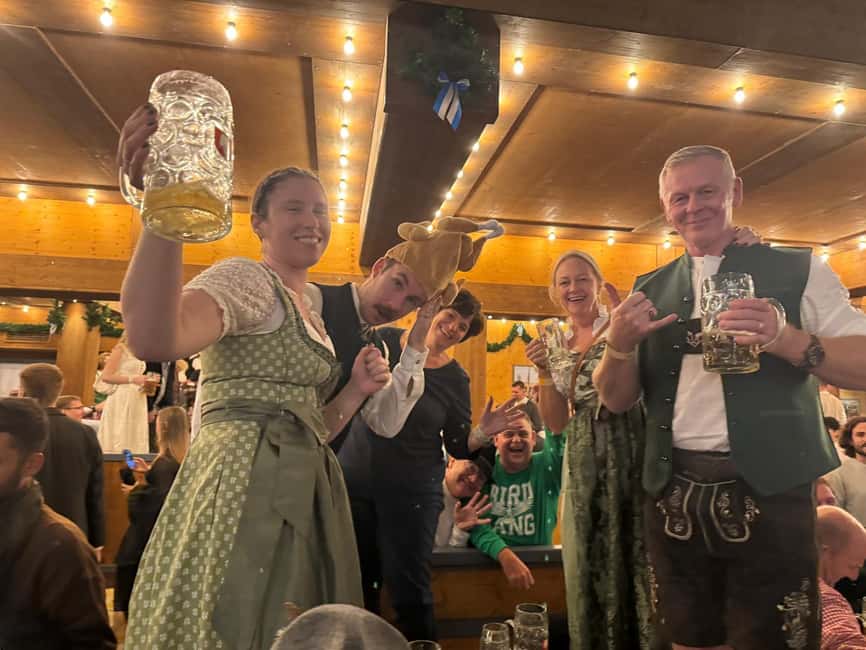Munich: Oktoberfest Big Beer Tent Evening Table Reservation - Entering the tent and finding your table