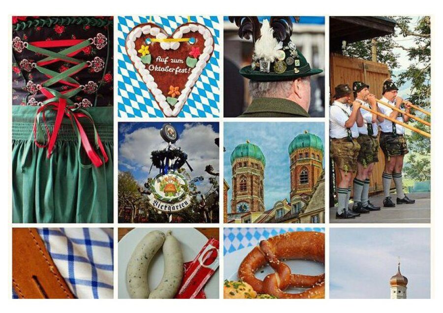 Munich: Oktoberfest Big Beer Tent Evening Table Reservation - From the lederhosen shop to the main entrance
