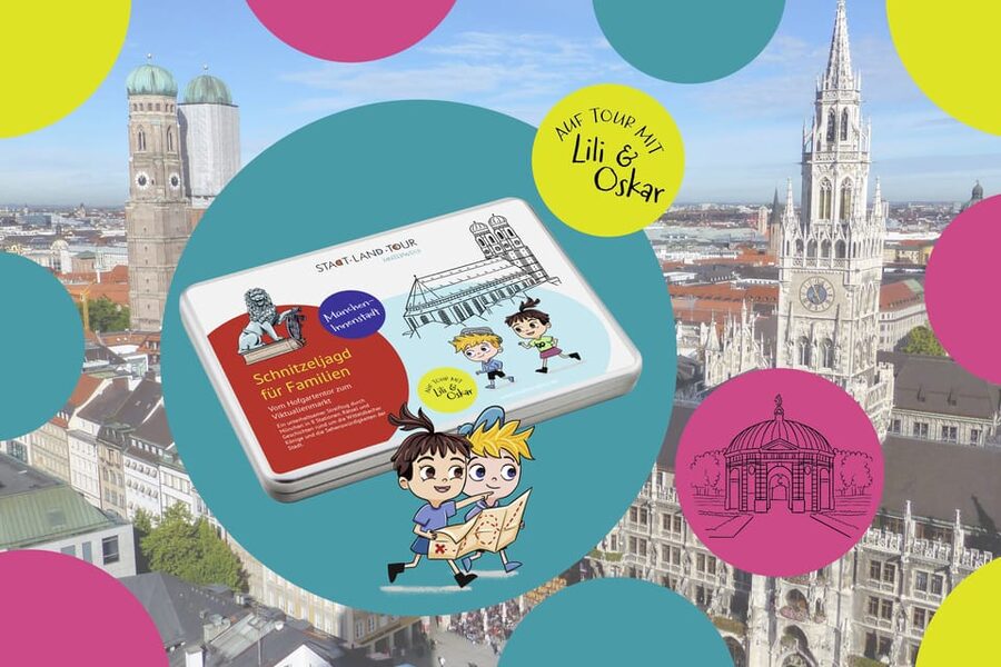 Munich: Self-guided sightseeing scavenger hunt for families - Opening at Hofgarten