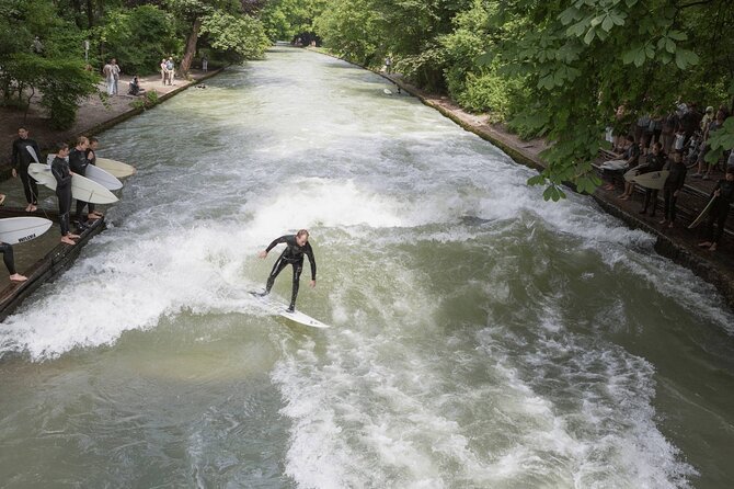 Munich: Surf Experience In Munich Eisbach River Wave -Germany - Meeting at Himmelreichstraße 2