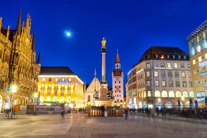 Night watchman torchlight tour in Munich - Rindermarktbrunnen and the old cattle market
