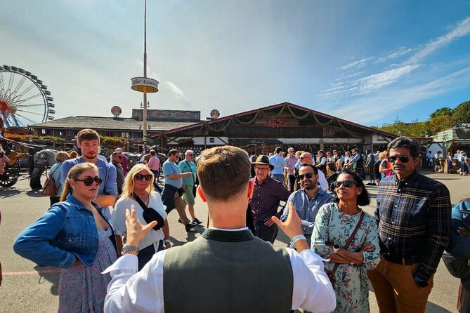 Oktoberfest Experience in Munich: Fun, Food, Beer & Seats - Meeting near the Bavaria statue