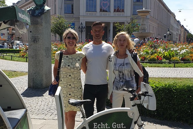 Private Munich Rickshaw City Tour and English Garden - Max-Joseph-Platz shows Munich’s grand southern side